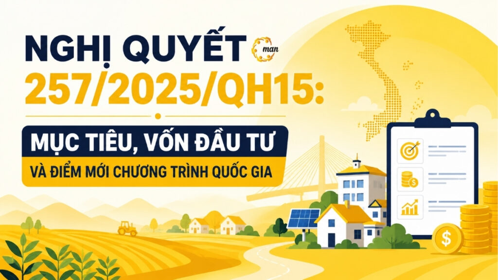 Nghị quyết 257/2025/QH15: Mục tiêu, vốn đầu tư và điểm mới chương trình quốc gia