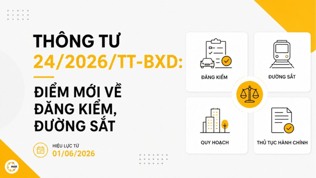 Thông tư 24/2026/TT-BXD: Điểm Mới Về Đăng Kiểm, Đường Sắt