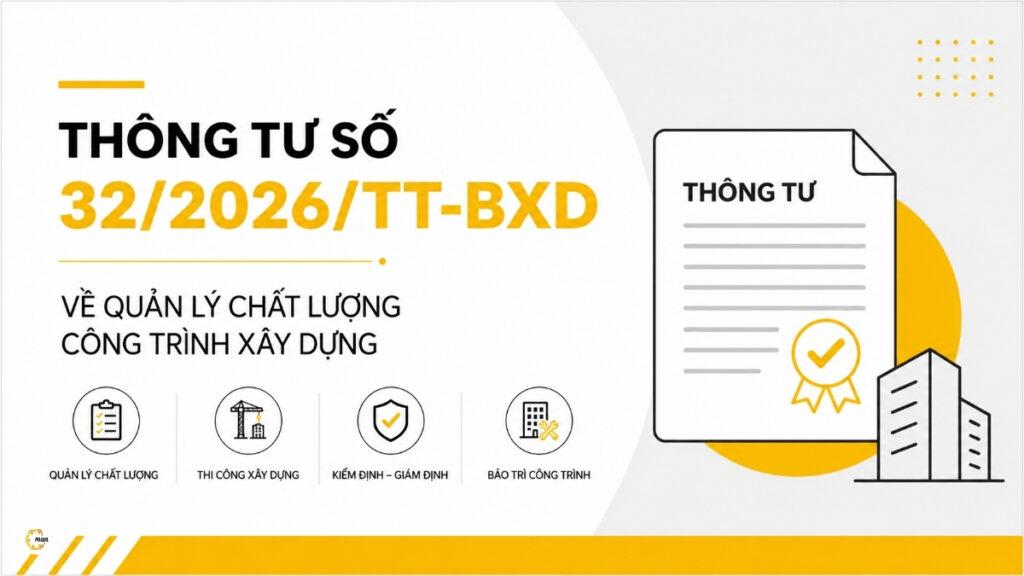 Thông tư số 32/2026/TT-BXD về quản lý chất lượng công trình xây dựng