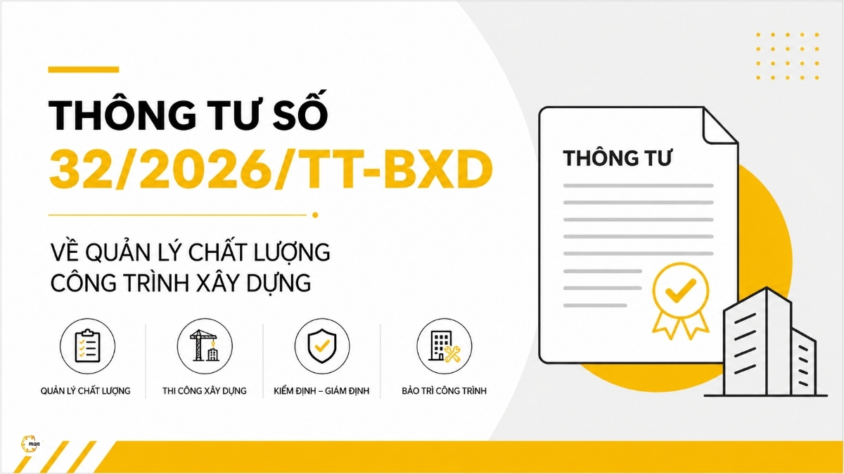 Thông tư số 32/2026/TT-BXD về quản lý chất lượng công trình xây dựng