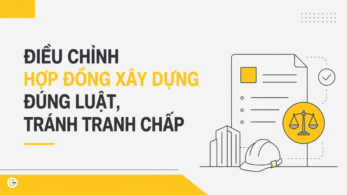 Điều chỉnh hợp đồng xây dựng đúng luật, tránh tranh chấp
