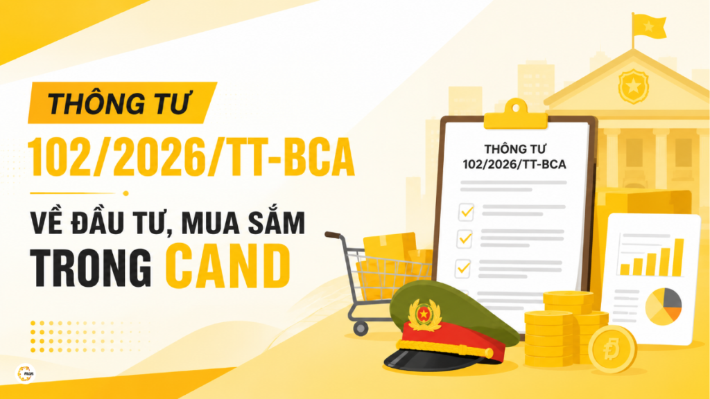 Thông tư 102/2026/TT-BCA về đầu tư, mua sắm trong CAND
