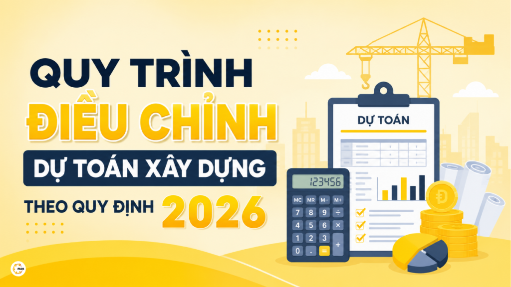 Quy trình điều chỉnh dự toán xây dựng