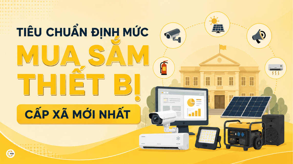 Tiêu chuẩn định mức mua sắm thiết bị cấp xã mới nhấ