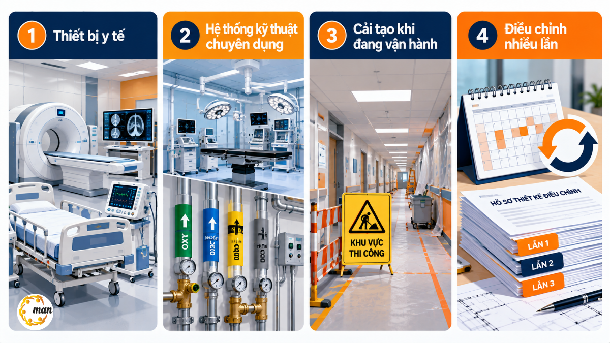 Đặc thù kiểm toán công trình bệnh viện gồm thiết bị y tế, hệ thống chuyên dụng và cải tạo khi vận hành