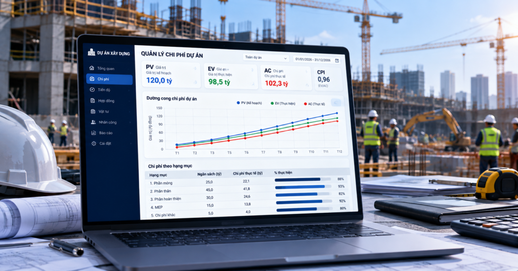 Dịch vụ cost control xây dựng kiểm soát ngân sách dự án