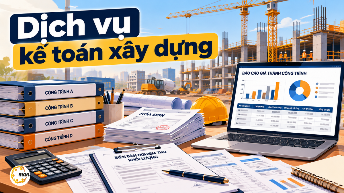 Dịch vụ kế toán xây dựng, tập hợp chi phí và giá thành theo công trình