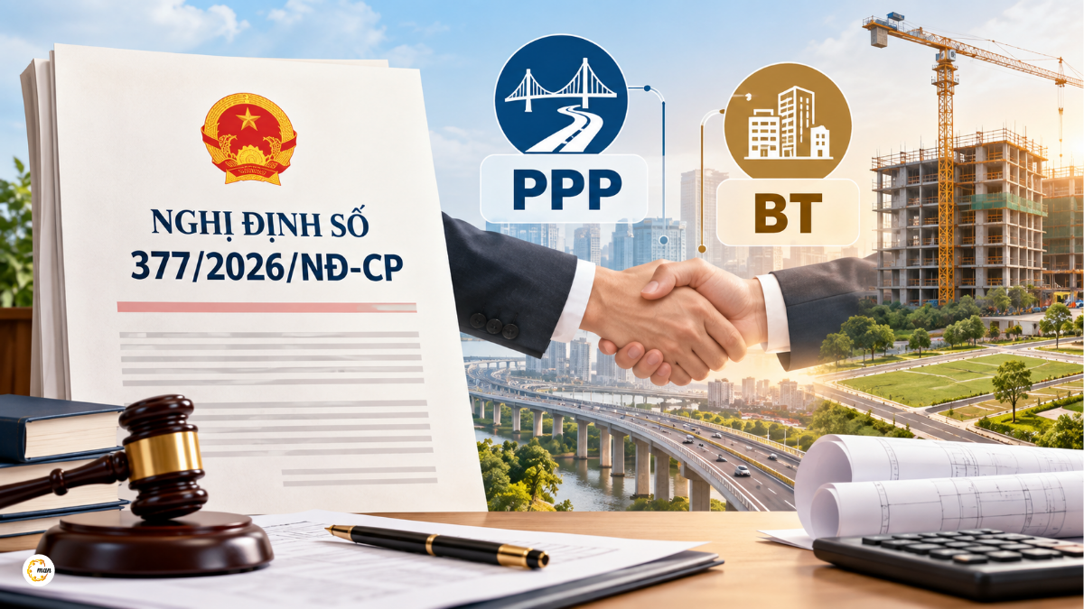 Nghị định số 377/2026/NĐ-CP sửa đổi quy định về dự án PPP và BT