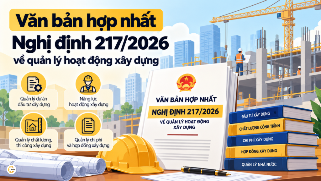Văn bản hợp nhất Nghị định 217/2026 về quản lý hoạt động xây dựng